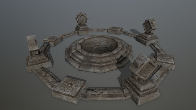 temple 3D Модель .c4d .max .obj .3ds .fbx .stl .blend 