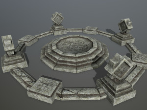 temple 3D मॉडल