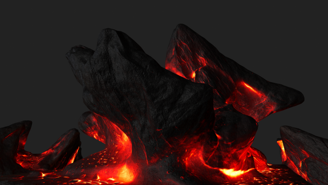 lava rocks 3D Model .c4d .max .obj .3ds .fbx .stl .blend 
