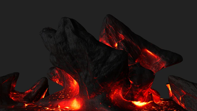 lava rocks 3D Model .c4d .max .obj .3ds .fbx .stl .blend