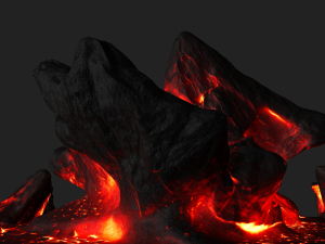 lava rocks 3D Модель