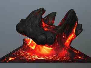 lava rocks 3D Model