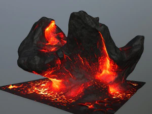 lava rocks 3D Model