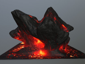 lava rocks 3D Model