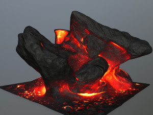 lava rocks 3D Model