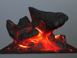 lava rocks 3D Model