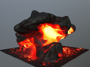 lava rocks 3D Model