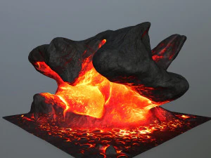 lava rocks 3D Model