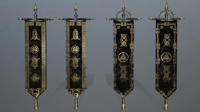 bandiera Modello 3D .c4d .max .obj .3ds .fbx .stl .blend