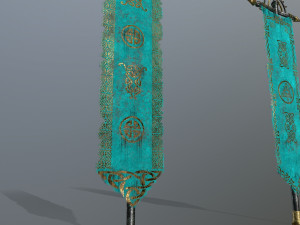 flag Modèle 3D