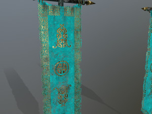 flag Modèle 3D