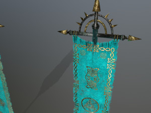flag Modèle 3D