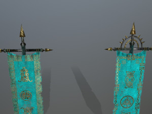 flag Modèle 3D