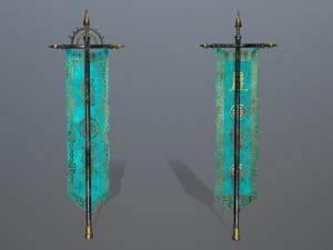 flag Modèle 3D