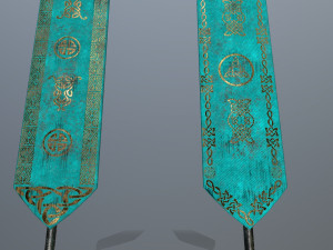 flag Modèle 3D