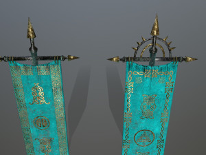 flag Modèle 3D