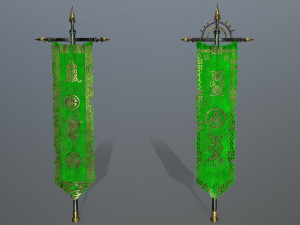 flag 3D 模型