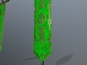 flag 3D 模型