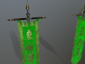flag 3D 模型