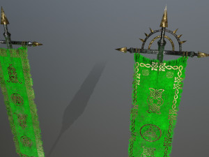 flag 3D 模型