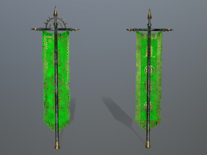flag 3D 模型