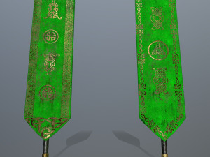 flag 3D 模型