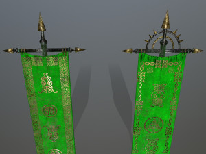 flag 3D 模型