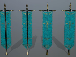 flag set 3D Model