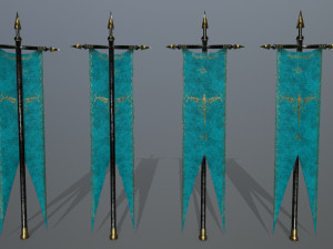 flag set 3D Model