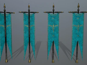 flag set 3D Model