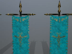 flag set 3D Model