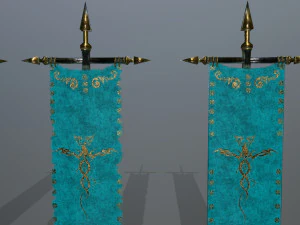 flag set 3D Model