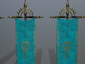 flag set 3D Model