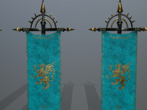 flag set 3D Model