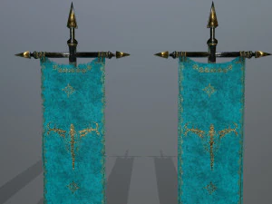 flag set 3D Model