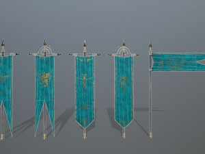 flag set 3D Model
