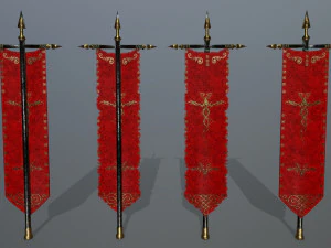 flag set 3D Model
