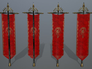 flag set 3D Model