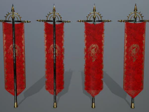 flag set 3D Model