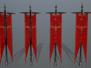 flag set 3D Model