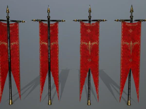 flag set 3D Model