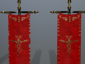 flag set 3D Model