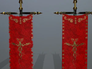 flag set 3D Model