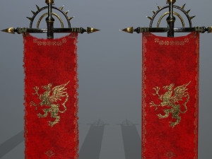 flag set 3D Model