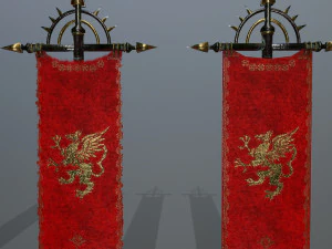 flag set 3D Model