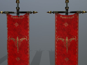 flag set 3D Model