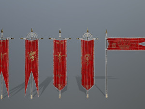 flag set 3D Model