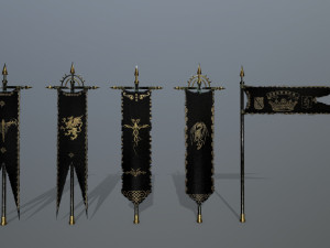 flag set 3D Model