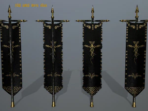 flag set 3D Model
