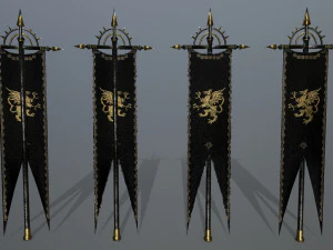 flag set 3D Model